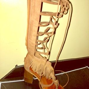 Mia Lace up knee high Gladiator